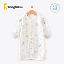Child Thai male and female baby spring and autumn sleeping robe baby pure cotton long style pyjamas children bathrobe pyjamas girls home sleeping dress