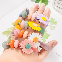 2020 new head rope Korean version of flowers rubber dinghy dinghy hair rope dabbed hair leather fascia minima day family headwear