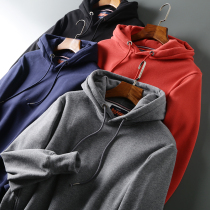 Winter pure cotton thickened velvet jacket Mens autumn and winter double-hat cotton sweater mens tide hooded velvet mens top