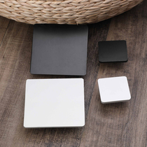  European style simple square black bathroom cabinet handle Space aluminum square cabinet Cabinet drawer furniture small handle