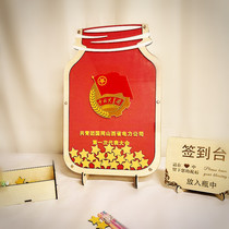 Wooden wedding wedding birthday graduation fingerprint sign-in tree signature annual meeting creative sign-in book custom stereo