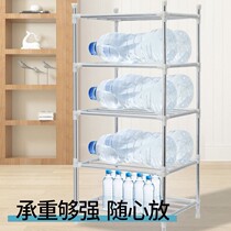 Kitchen shelf multi-layer floor storage shelf household pot rack bathroom miscellaneous shelf thickened stainless steel