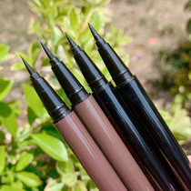 Eyeliner pen Waterproof sweatproof Non-bleaching Long-lasting non-smudge Eyeliner pen Brown Beginner student big eye makeup