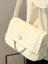 Impression Custom Original Design Womens Bag Chain Soft Leather Large Capacity Commuter Bag Students Class Single Shoulder Bag Flat Bag