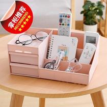 Storage cabinet space-saving cosmetics jewelry Plastic storage box Plastic countertop cute makeup b ear