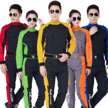 Auto repair overalls set mens spring and autumn long sleeve tooling uniform machine repair want to paint other materials in the Mountain Tunnel
