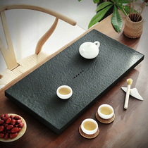 Xianyue large number Ukkim stone tea tray natural whole block of stone tea seigong fu tea with tray tea table for home