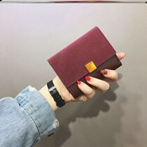 Wallet niche design simple 2020 new trendy women retro cool small exquisite ultra-thin ins students