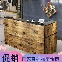 Cashier clothing corner bar table Simple modern front desk Reception desk Barber shop counter Multi-functional small