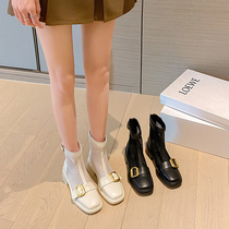 Coarse Heel Mesh Boots Woman 2022 Summer New Net Red Hollowed-out Mesh Yarn Martin Boots Slim breathable cool boots Women short boots