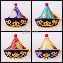 Childrens Mongolian headdress dance hat Mongolian gown performance tiara costume minority male hat