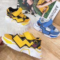 Boys net eyeshoes summer new cartoon breathable sneakers childrens magic with soft soles anti-slip leisure sandals