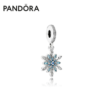  Pandora Pandora Crystal snowflake 791761NBLMX charm 925 girls simple gift