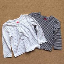 Childrens Clothing Pure Cotton Girl Spring Autumn Clothing Children T-shirt Baby Summer Long Sleeve Jersey Toddler Girl Summer Beat Undershirt 1-2