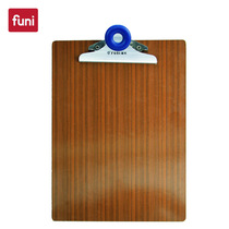 Funi FK-6161 wooden flat clamp A4 writing office supplies hanging iron Chuck wooden plate clamp commercial vertical ordering writing pad plate plate clamp household flat plate clamp hanging plate