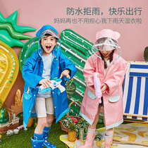 Childrens raincoats boys and girls kindergartens babies ponchos electric cars middle children waterproof and breathable