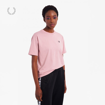 FRED PERRY WOMENS T-shirt 2021 summer new casual sports short-sleeved wheat ear embroidery top tide G1142