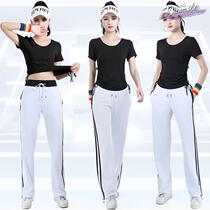 Square Dance New Clothing Suite Dance T-shirt Short sleeve jacket and pants Summer Sportwear Tour Group