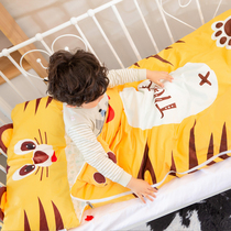 Baby baby sleeping bag childrens kicking quilt Spring and Autumn Winter thickened cotton detachable quilt artifact winter quilt