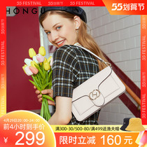 Red Valley Womens Bag 2021 New Bull Leather Temperament Single Shoulder Bag Fashion Retro Armpit Lady Tide Bag 3100