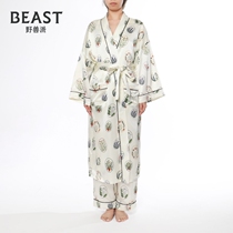 THEBEAST Fauvism Whelan and Lychee dressing gown silk home clothes pajamas birthday gift