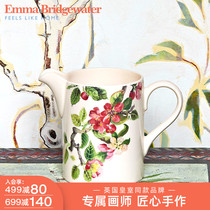 Emma Bridgewater Peach Blossom Large Size Straight Mouth Jar Glazed Down Color Handmade Retro Ceramic Jar Home Storage Jar