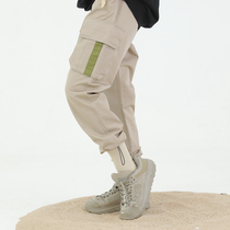 PCMY spring and summer Tide brand Joker overalls mens multi-pocket toe closure loose sports Japanese couples casual pants