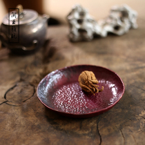Yun Ya play handmade tea art Cup mat tea ceremony red copper copper tea tray pot tea tray accessories