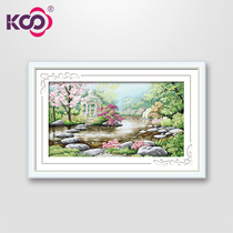 KS cross stitch 2021 New thread embroidery living room scenery European Egypt cotton large painting pastoral Tianyuan Wonderland