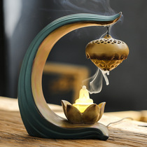 Lotus Lotus ball back incense burner LED light back creative aromatherapy stove ceiling aromatherapy night light ornaments