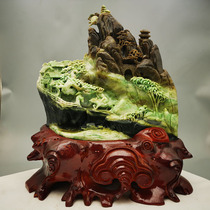  (The shepherd boy refers to Xinghua Village) Four famous jade boutique Dushan jade ornaments 19 2 kg s37