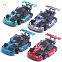Alloy pull back kart model childrens toy racing simulation car model boy girl bumper car car