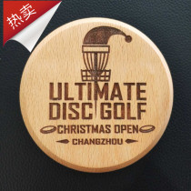 Spot Frisbee Golf Mark Mini Disc 10cm diameter solid wood custom