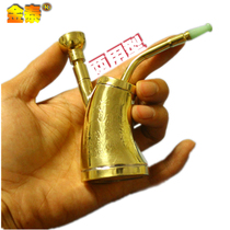 Pipe Jintai hookah pipe pure copper hookah hookah pipe hookah old tobacco dual-purpose men filter cigarette mouth