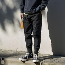 Furnace Autumn New American big pocket functional tooling casual pants men Korean trend pants pants