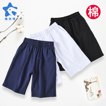 Boys shorts Navy blue black childrens clothing Large childrens casual pants Sports pants School pants medium pants thin knitted childrens pants
