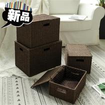 New Japanese-style simple storage box Household woven special coat wardrobe Toy childrens trunk Bed bottom coat c