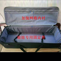 Full silicone physical doll storage box real-life tie rod hand with wheel combination lock collection storage storage travel box