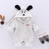 Baby clothes One-piece clothing Newborn baby 0 to 3 months spring and autumn infants and young children go out to wear clothing one-piece climbing clothing