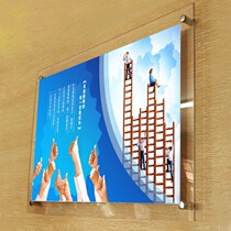 Bulletin board hanging wall transparent information column bulletin board display bar plexiglass acrylic paper can be replaced with customization