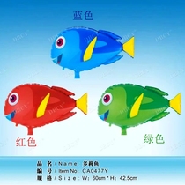 Marine fish balloon aluminum foil balloon animal dolphin shark cartoon childrens birthday balloon decoration arrangement