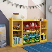 Childrens toy containing shelf floor Kindergarten classification Shelves Multilayer Baby Bookshelves Toy Finishing Boxes