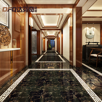 Black gold flower tile 800x800 deep coffee net living room floor tiles Purple Luo red silver white dragon floor tiles threshold stone edge