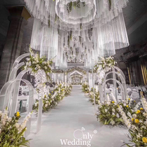 Wedding iron Sunshine board Arch Road lead star arch moon outdoor wedding layout road guide shelf props decoration