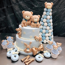  Simulation dessert table coffee break multi-layer fondant cake model Wedding birthday decoration decoration shooting custom net celebrity