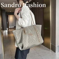 France Sandro Ifashion official flagship large bag large capacity shoulder portable tote bag womens bag tide