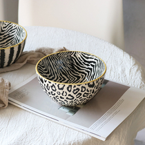 Creative personality BAO WEN bowls Mediterranean reliefs 6-inch ceramic soup bowls good-looking bowls noodles bowls fruit salad bowls porridge bowls