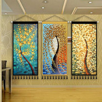 New Chinese-style porch painting Modern Nordic living room bedroom decoration hanging cloth into the hukou Wall large fabric tapestry
