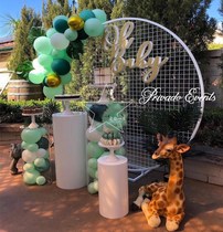 Wedding props wrought iron mesh screen geometric ornaments wedding birthday party decoration balloon arch scene arrangement