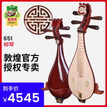 Dunhuang brand sour branches Liu Qin 651 Ruyi head old mahogany Liuyin steel products Earth pipa national musical instrument